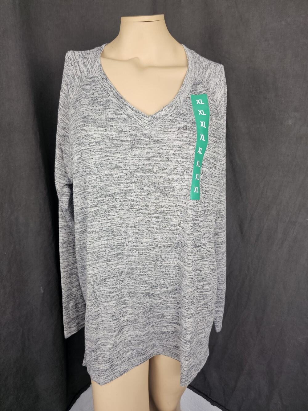 Banana Republic Cozy Knit Tunic Top V Neck Long Sleeve Blouse Shirt Women XL NWT